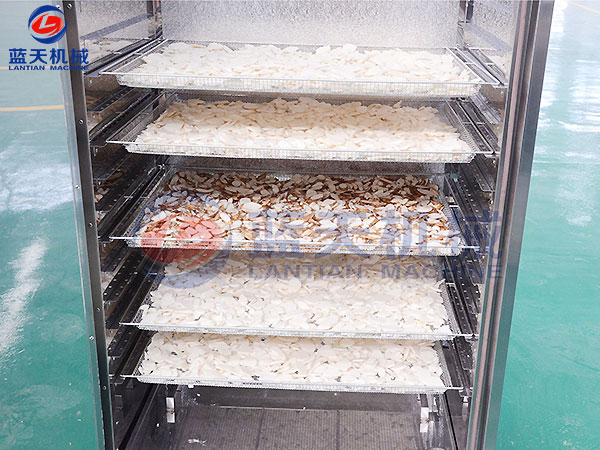 溫縣客戶(hù)試機(jī)家庭用山藥烘干機(jī)